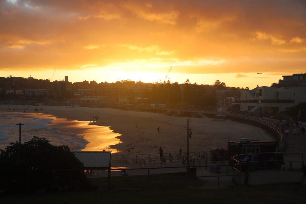 Sunset over Bondi Beach
