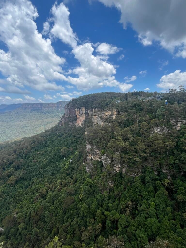 Vue panorama aux Blue Mountains National Park